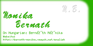 monika bernath business card